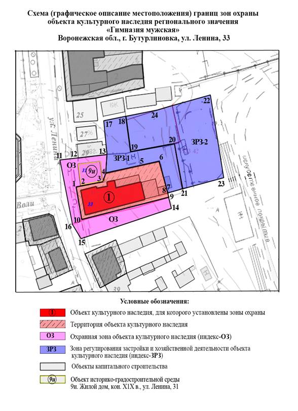 Постановление правительства Воронежской области от 17.01.2020 N 29 "Об утверждении зон охраны объектов культурного наследия регионального значения, расположенных на территории Бутурлиновского городского поселения, и требований к градостроительным регламентам в границах территории зон охраны "