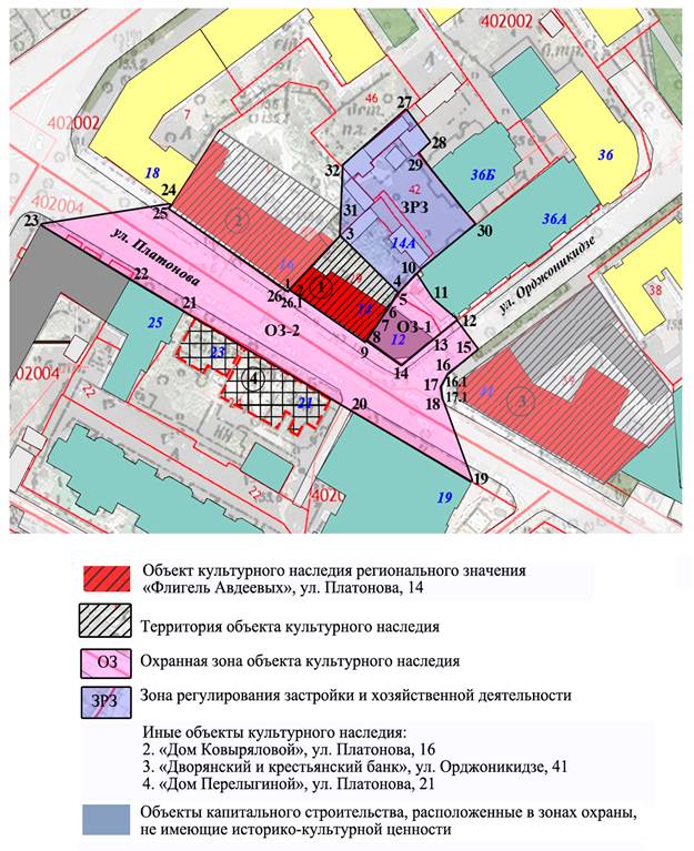 Постановление правительства Воронежской области от 15.01.2021 N 11 "Об утверждении зон охраны объекта культурного наследия регионального значения "Флигель Авдеевых", расположенного по адресу: г. Воронеж, ул. Платонова, 14, и требований к градостроительным регламентам в границах территорий указанных зон"